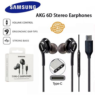 Samsung AKG Wired Type C Earphone Handsfree USB C Headphones With