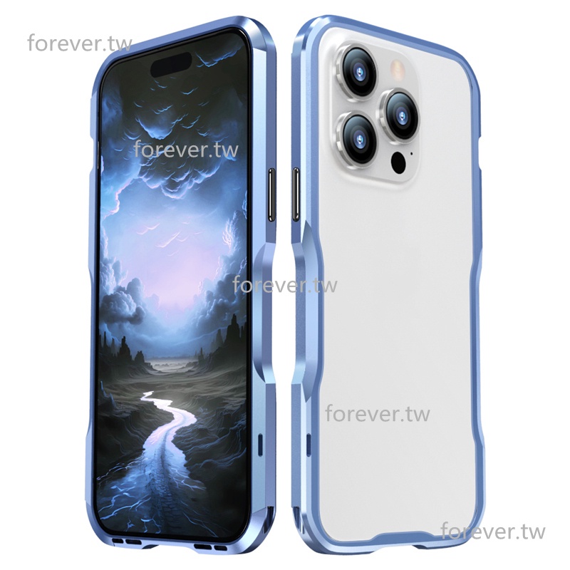 For IPhone 15 14 13 12 11 Pro MAX XR XS Max Case Metal Double Sided Tempered Glass Case 360 Degree Protectio Shockproof Phone Cover I2884447703