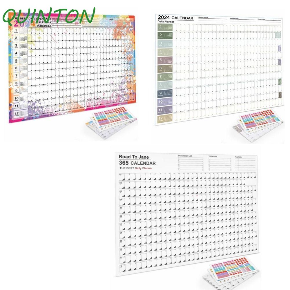 QUINTON 2024 Wall Calendar Planner, Easy To Use 2024 Calendar, 2024