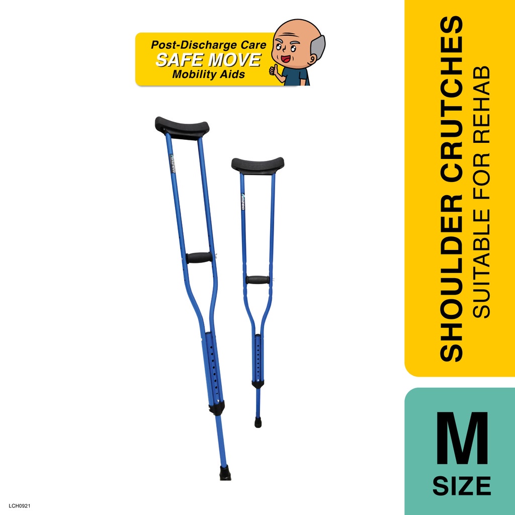 Alpro Pharmacy Exclusive Anzen Shoulder Crutches Adult/Giant (Tongkat
