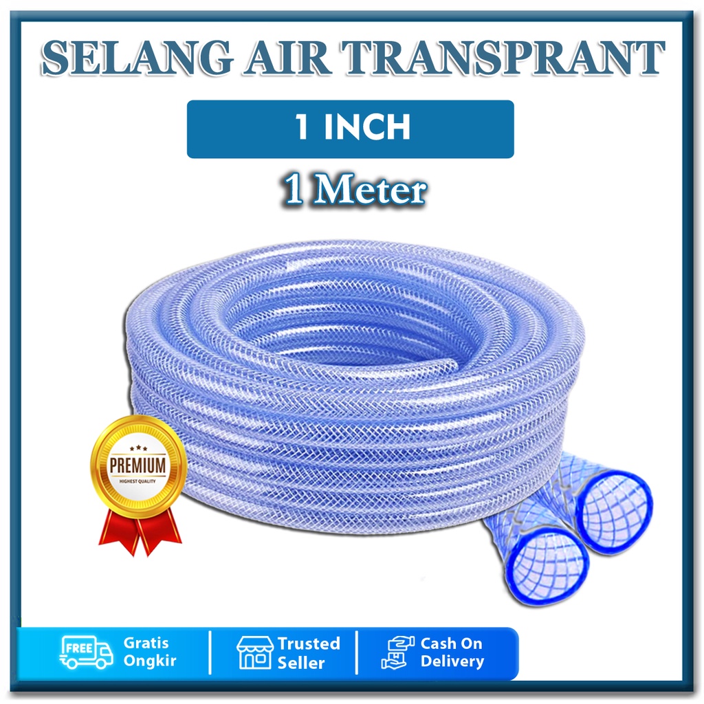 1 INCH WATER HOSE PER METER TRANSPARENT THREAD FIBER THICK GARDEN HOSE ...