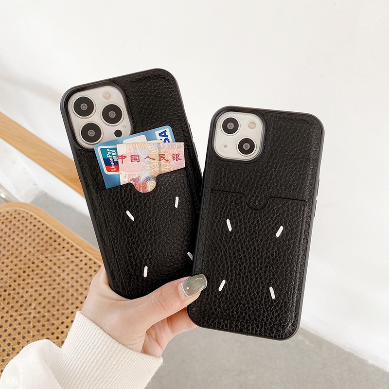 Fashion margiela With card slot Phone Case for IPhone 16 15 14 13