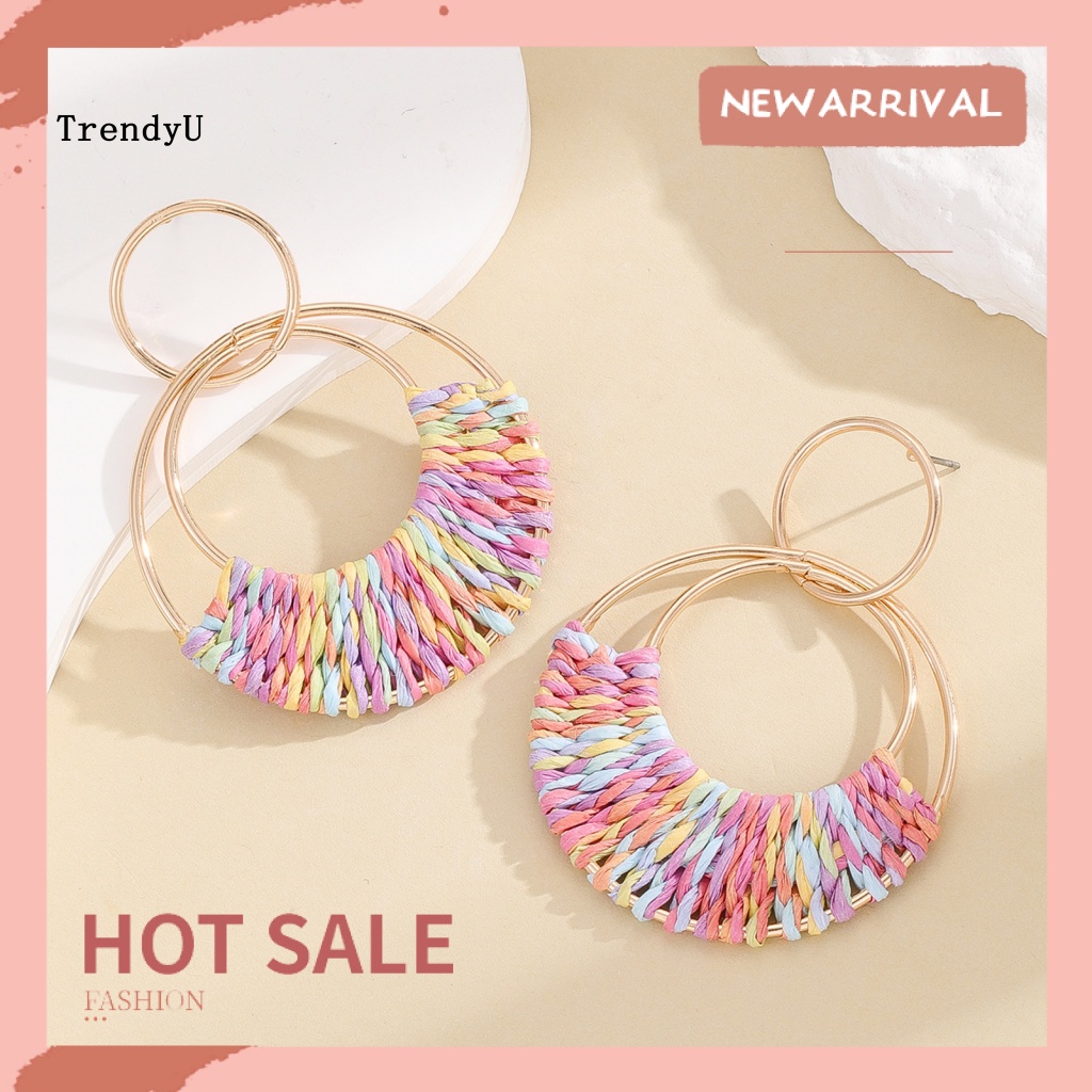 Dangle drop hot sale hoop earrings