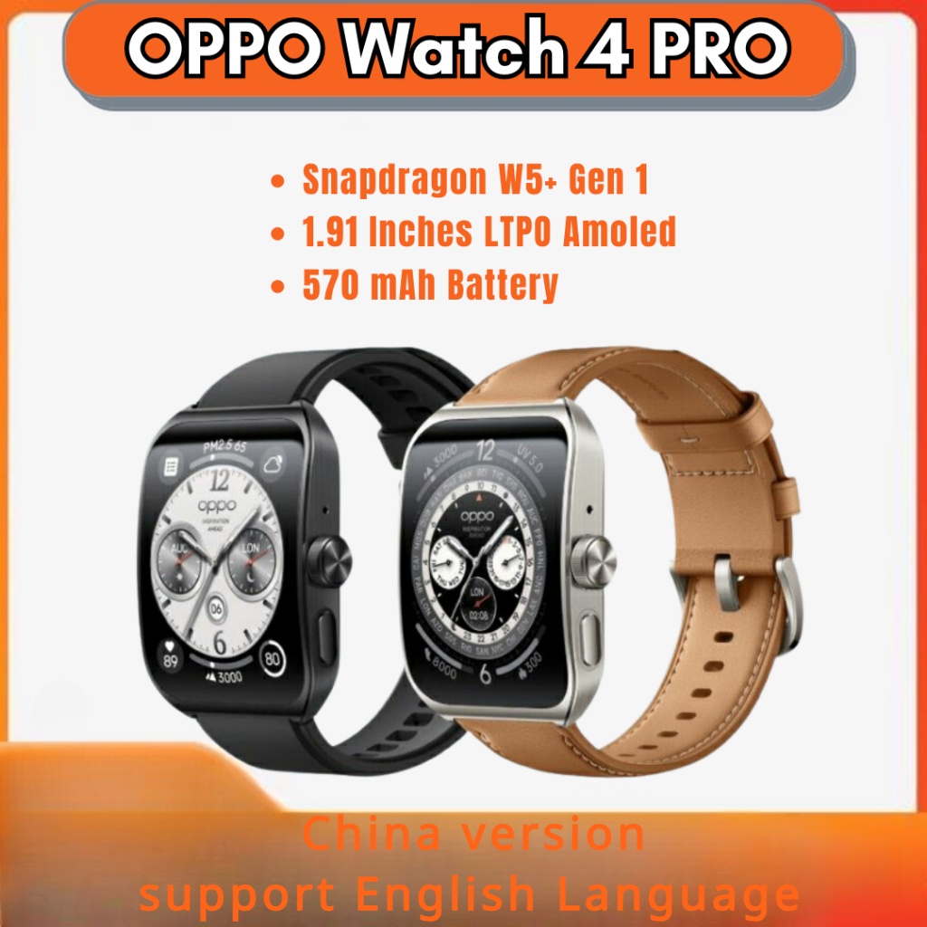 OPPO Watch 4 Pro with 1.91″ LTPO AMOLED screen, Snapdragon W5 chip