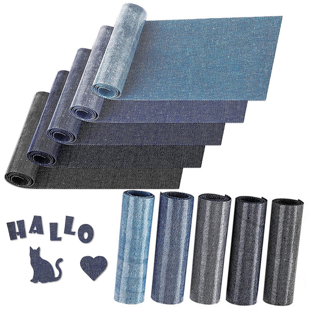 3.1x20in 5 Colors Denim Iron on Patches For Clothing Bags Hats Plants ...
