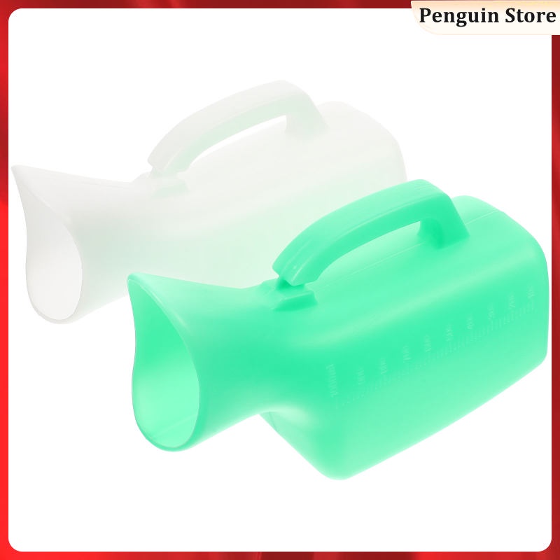 Bedpan Bottle Women's Urinal with Pocket Lid Male for Urine Plastic