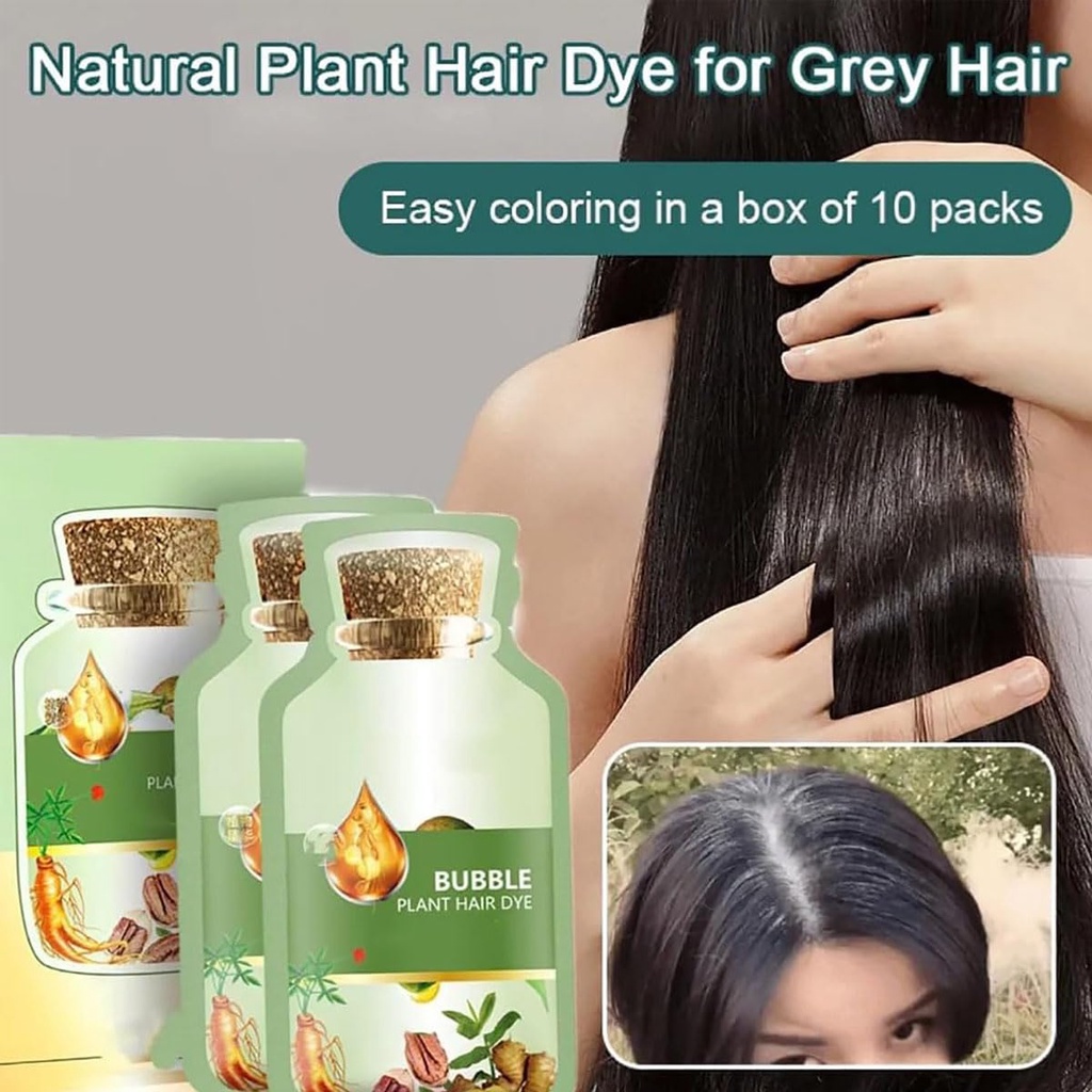Natural Plant Hair Dye, Bubble Plant Hair Dye, Plant Bubble Hair Dye