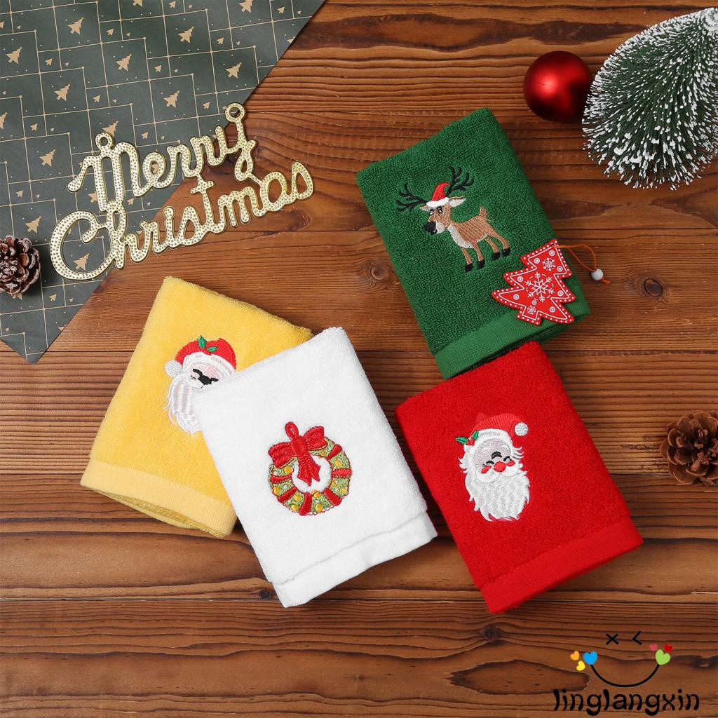 Christmas bathroom towels set hot sale