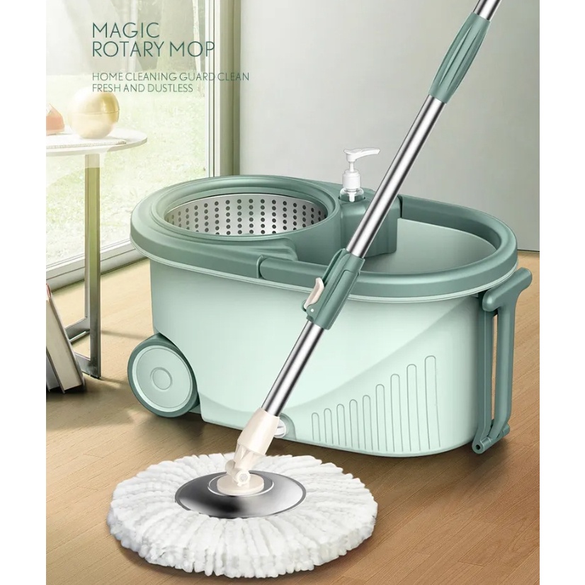 SG Stock | 360° Spin Mop | Bucket Set + 5 Mop Heads | Super Cleaning ...