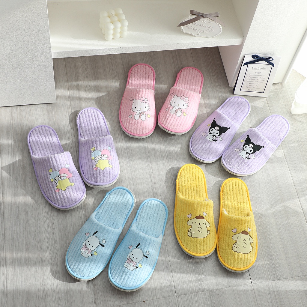 Cartoon Cartoon Kuromi Cinnamon Dog Slippers Melody Travel Portable ...