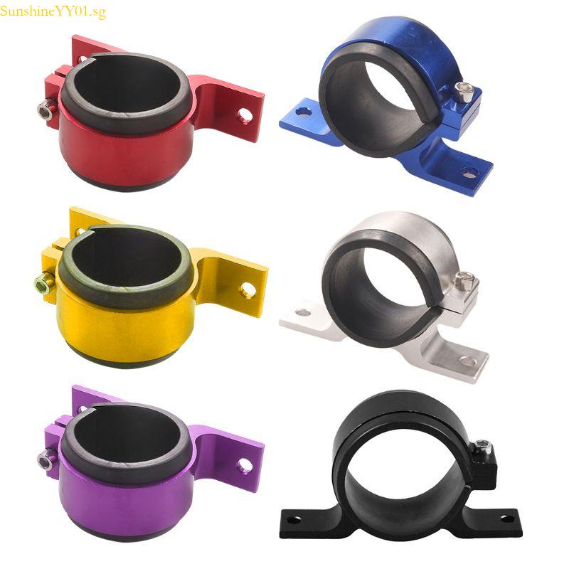 SUN Aluminum 60mm Car Fuel Pump Mounting Bracket Single Filter Clamp