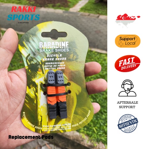 Baradine Taiwan Caliper Brake Pads for Trifold 3sixty Pikes Brompton