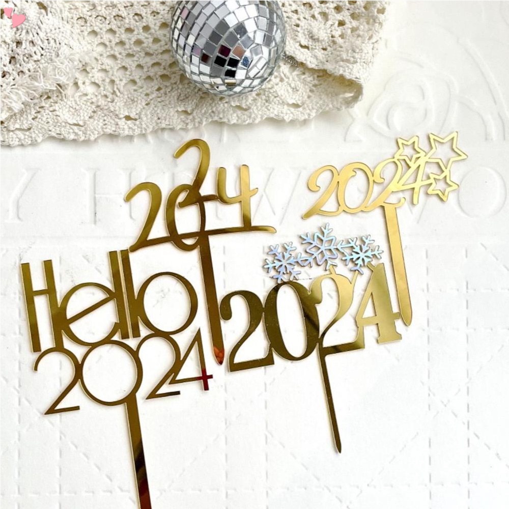 Acrylic Hello 2024 Cake Topper Welcome 2024 Cake Decoration New Year S   Sg 11134201 7rbkk Lp68xmthbdxif8