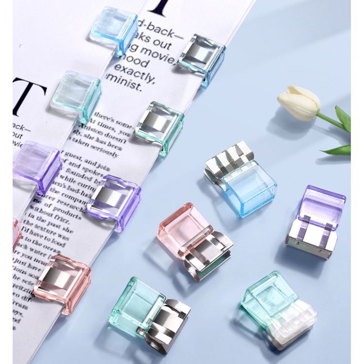 Transparent Transparent Push Push Clip Student Test Paper Clip Organize ...
