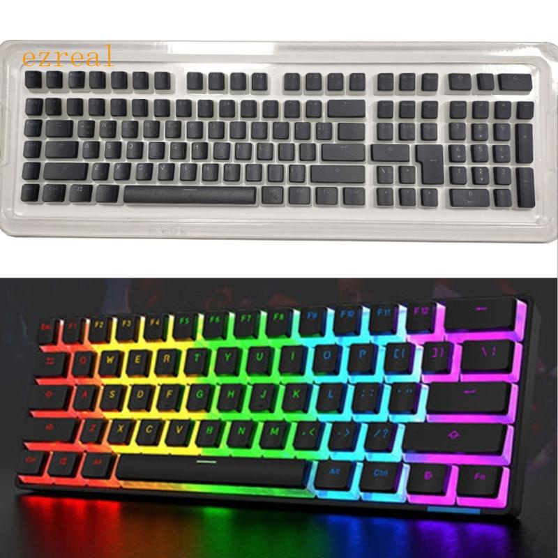 ez 117Key Korean Russian Puddings Keycaps OEM Profile PBT Doubleshots