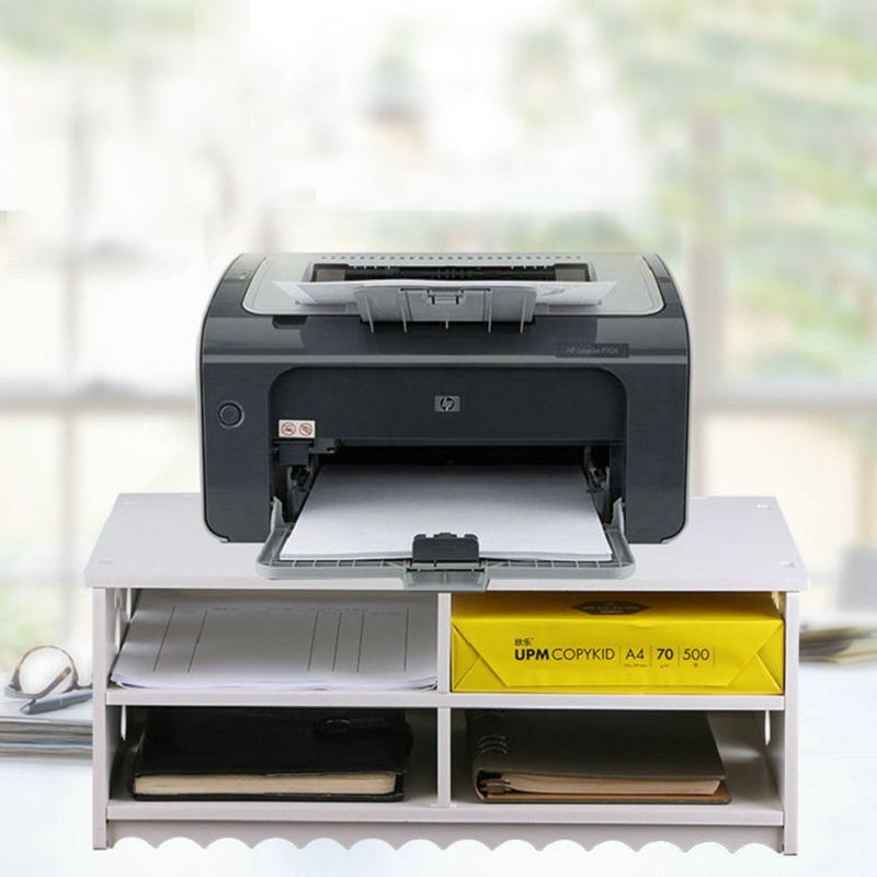 DIY printer elevated file A4 paper desktop storage rack multilayer ...