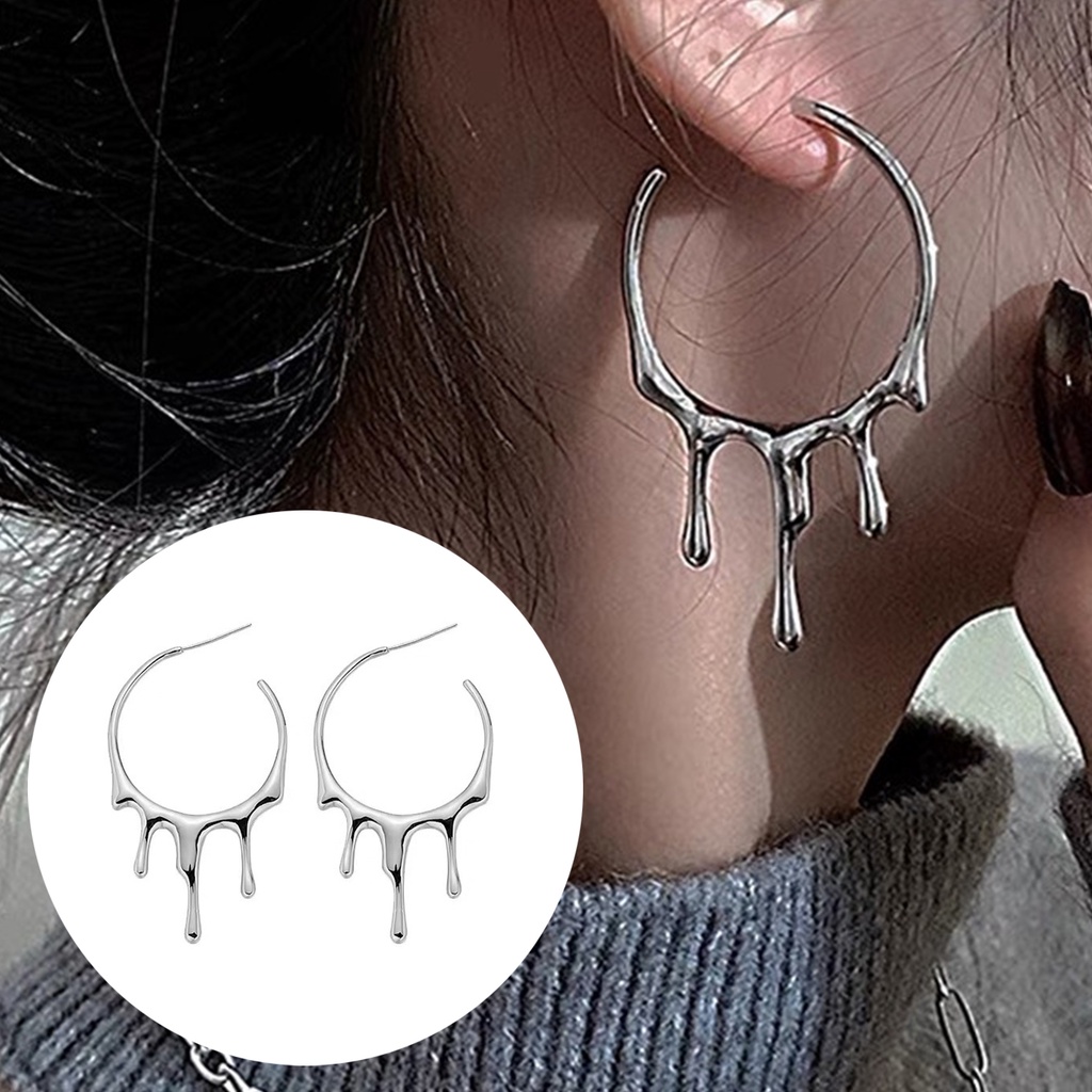 Punk deals style earrings