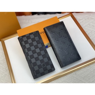 Superb Louis vuitton check card holder Black Leather ref.172665