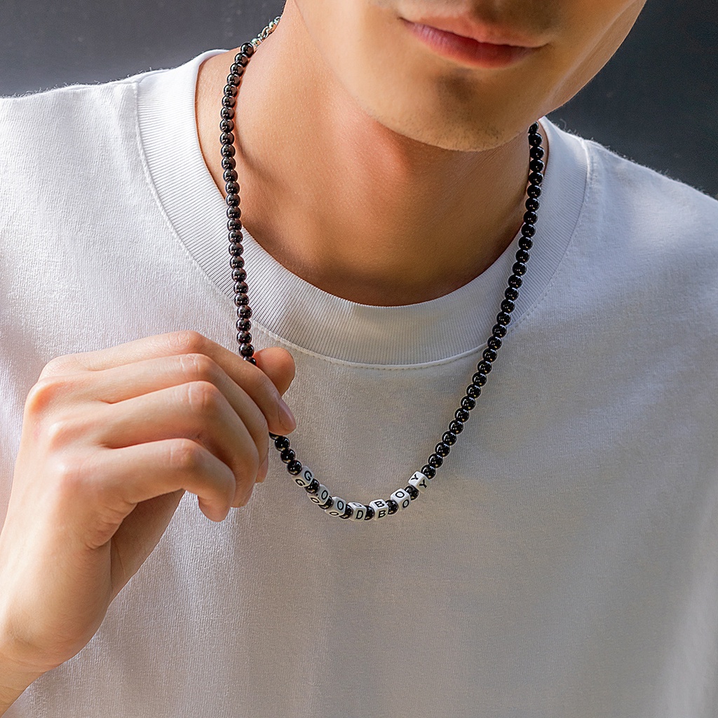 Mens on sale ball necklace