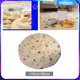 Popular Microfiber Super Soft Burrito Tortilla Round Pizza Blanket