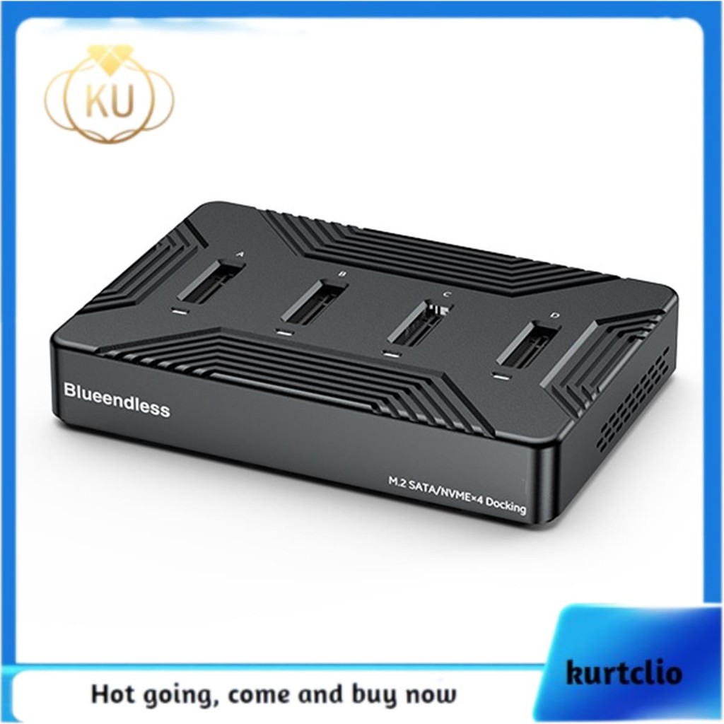 [kurtclio.sg] 4 Bay M2 SSD Box Type C USB3.2 10Gbps M.2 NVME SATA Ngff ...