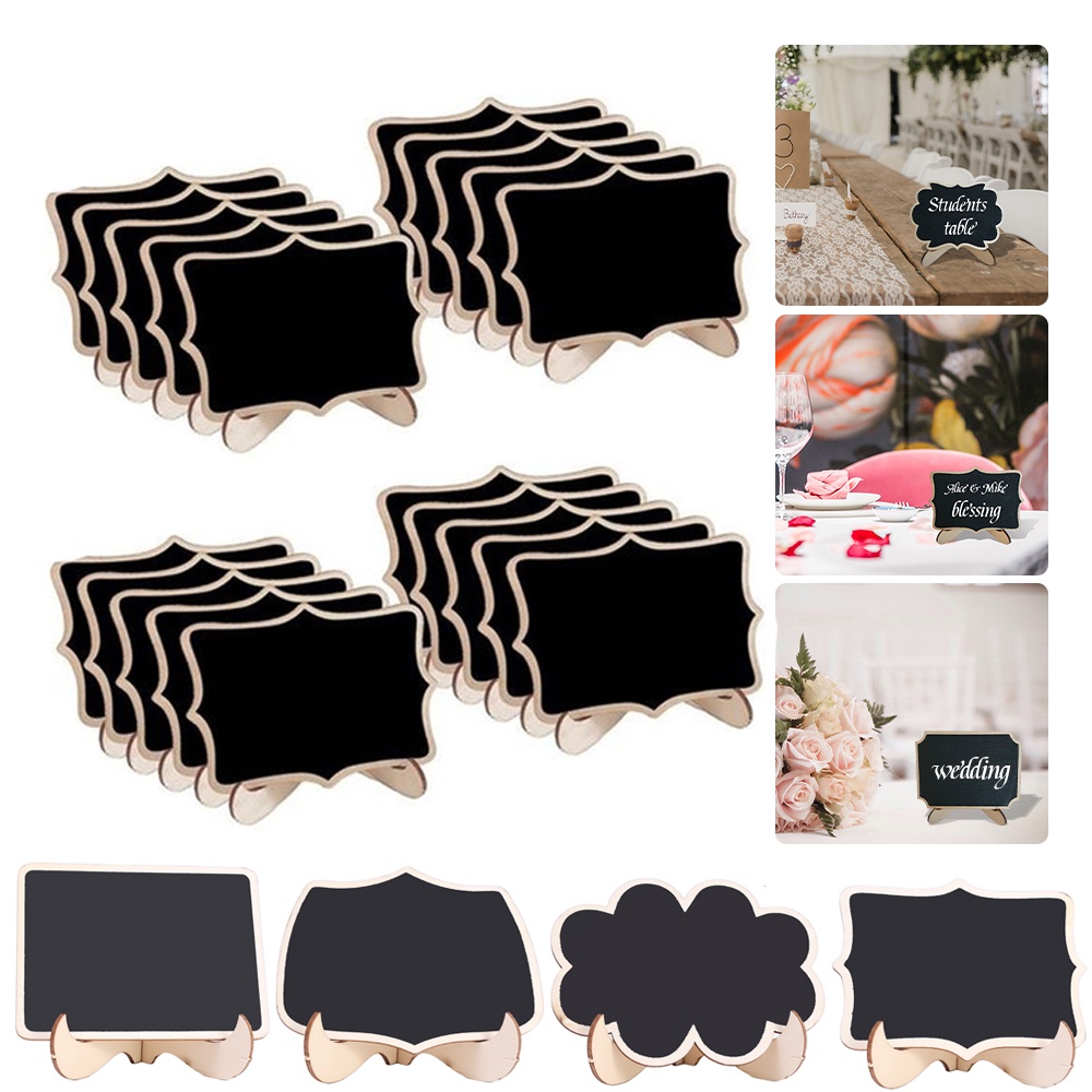 Mini Timbered Whiteboard Message Chalkboard / Message Board Table Place ...