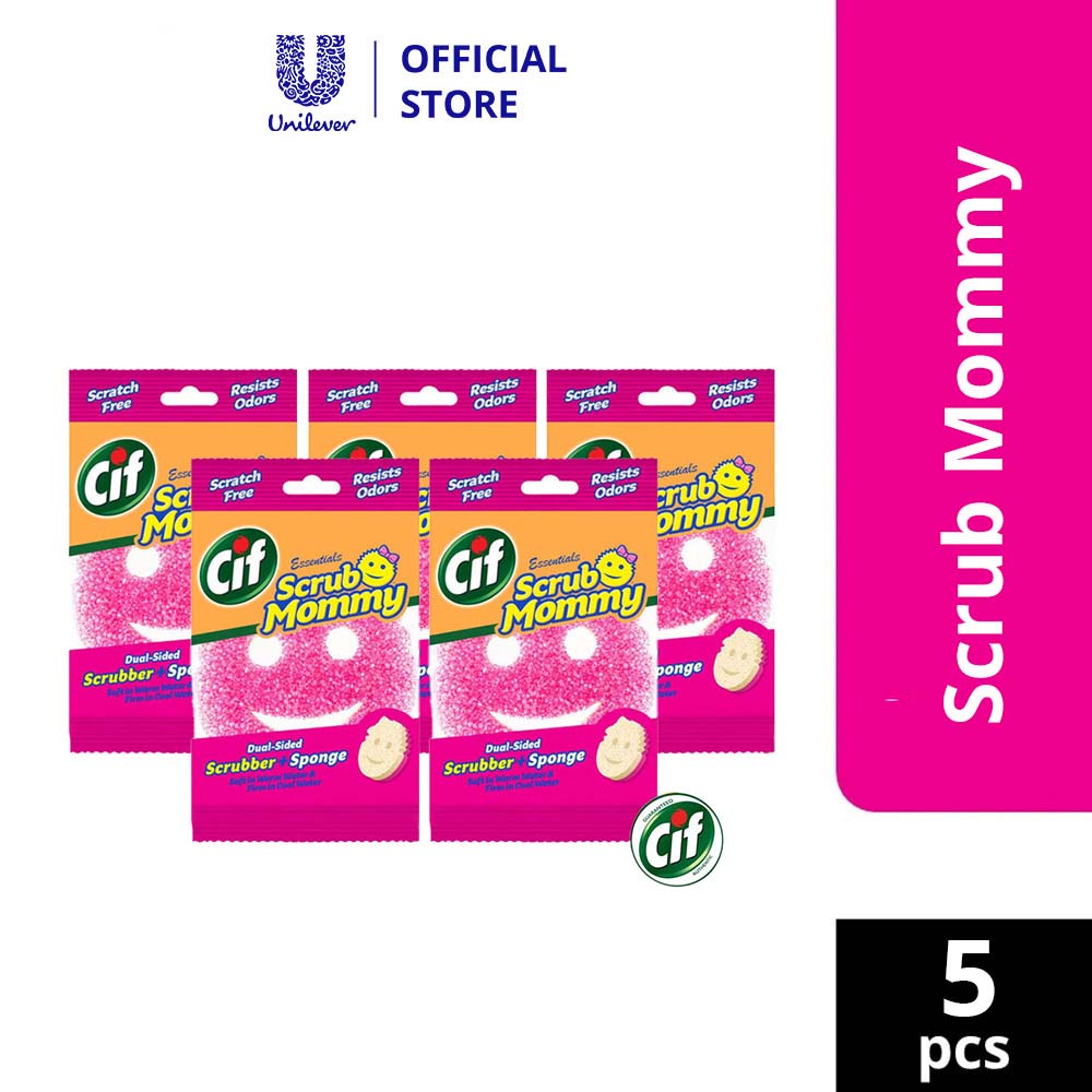 Pack Of 5 Cif Scrub Mommy Kitchen Sponge Essential Sponge Shopee   Sg 11134201 7rbkm Lmsidi6p744pa2