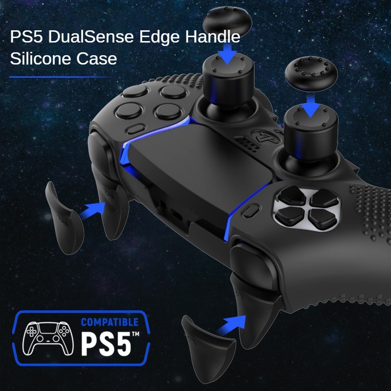 PS5 Slim/Pro Elite DualSense Edge Handle Silicone Protection Set 9 in 1 ...