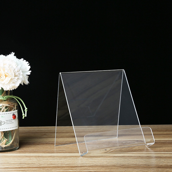 In stock acrylic A4 book display stand Book City bookshelf booth