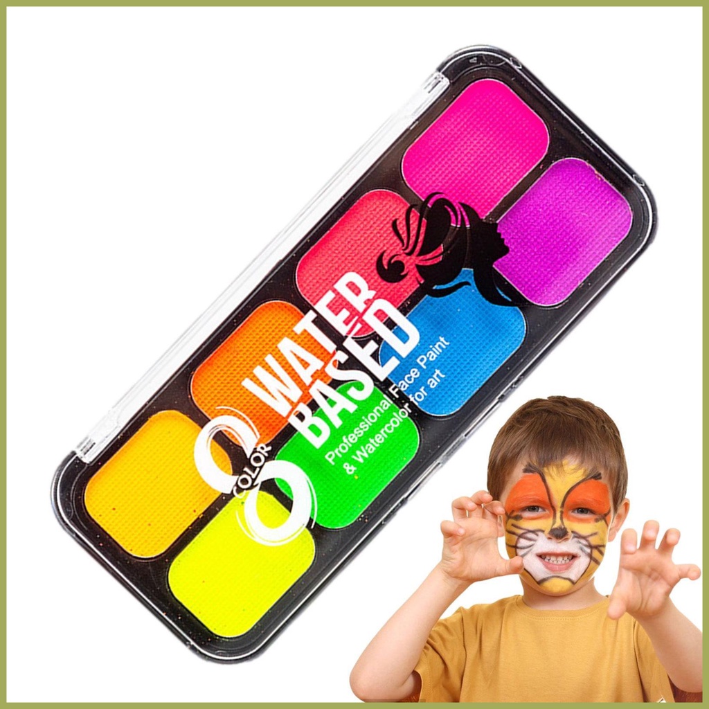 Face Paint Kit For Kids Adults Rainbow Palettes Face Painting Kit