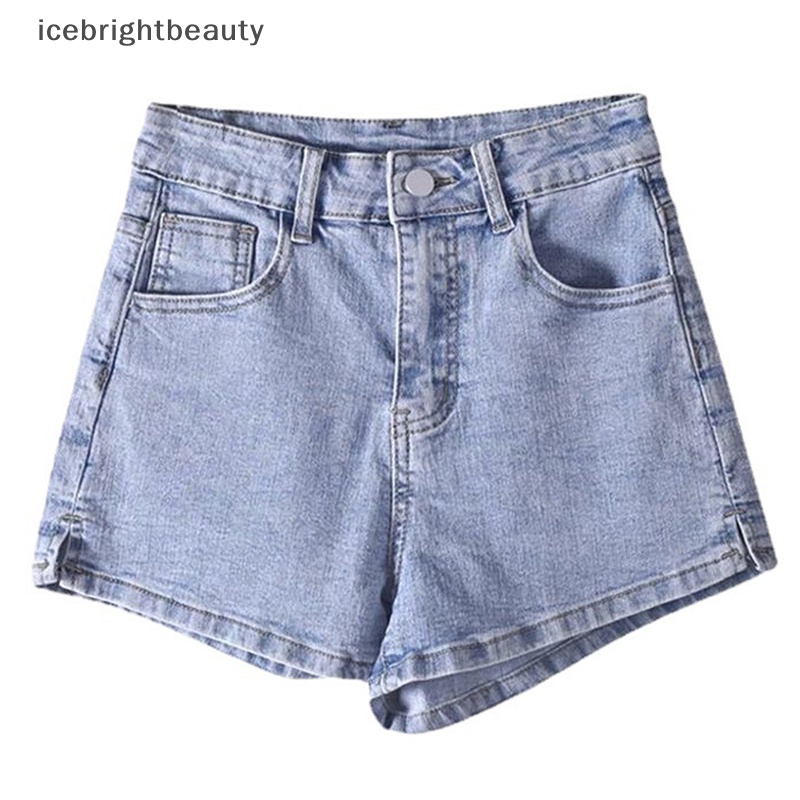 Women Girls Casual High Waisted Short Mini Jeans Ripped Jeans