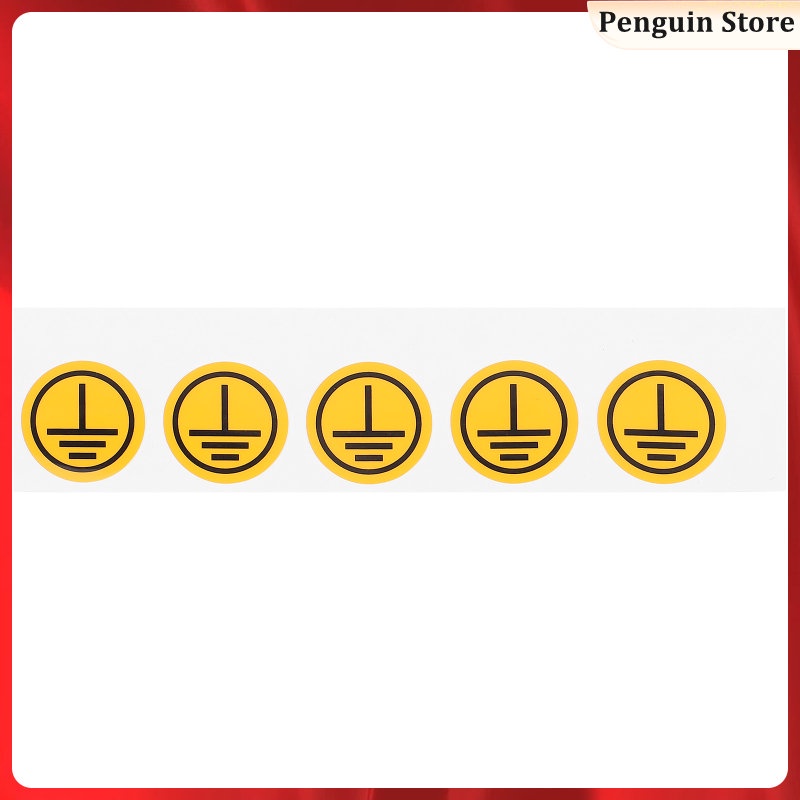 Earth Ground Symbol Labels Grounding Stickers Equipment Safety Signs