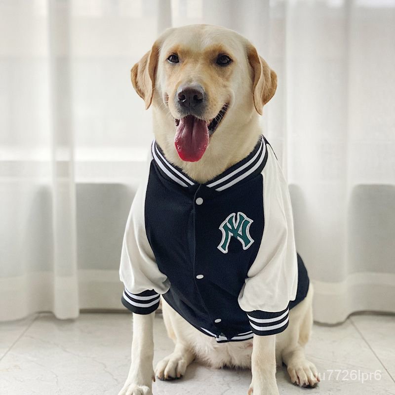 ZT4N People love itDog Clothes Large Dog Baseball Uniform Trendy Brand Popular Clothes Labrador Golden Retriever Clothes Shopee Singapore