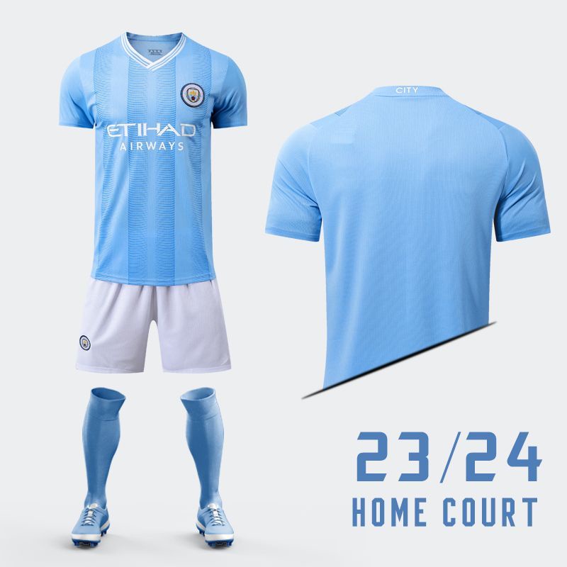 2324 Manchester City jersey Haaland De Bruyne football uniform suit men ...