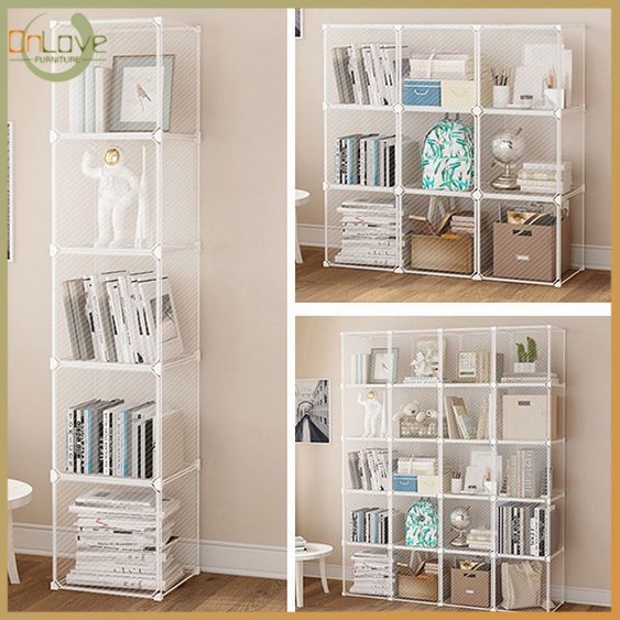 Economical simple dustproof bookshelf blind box book storage rack