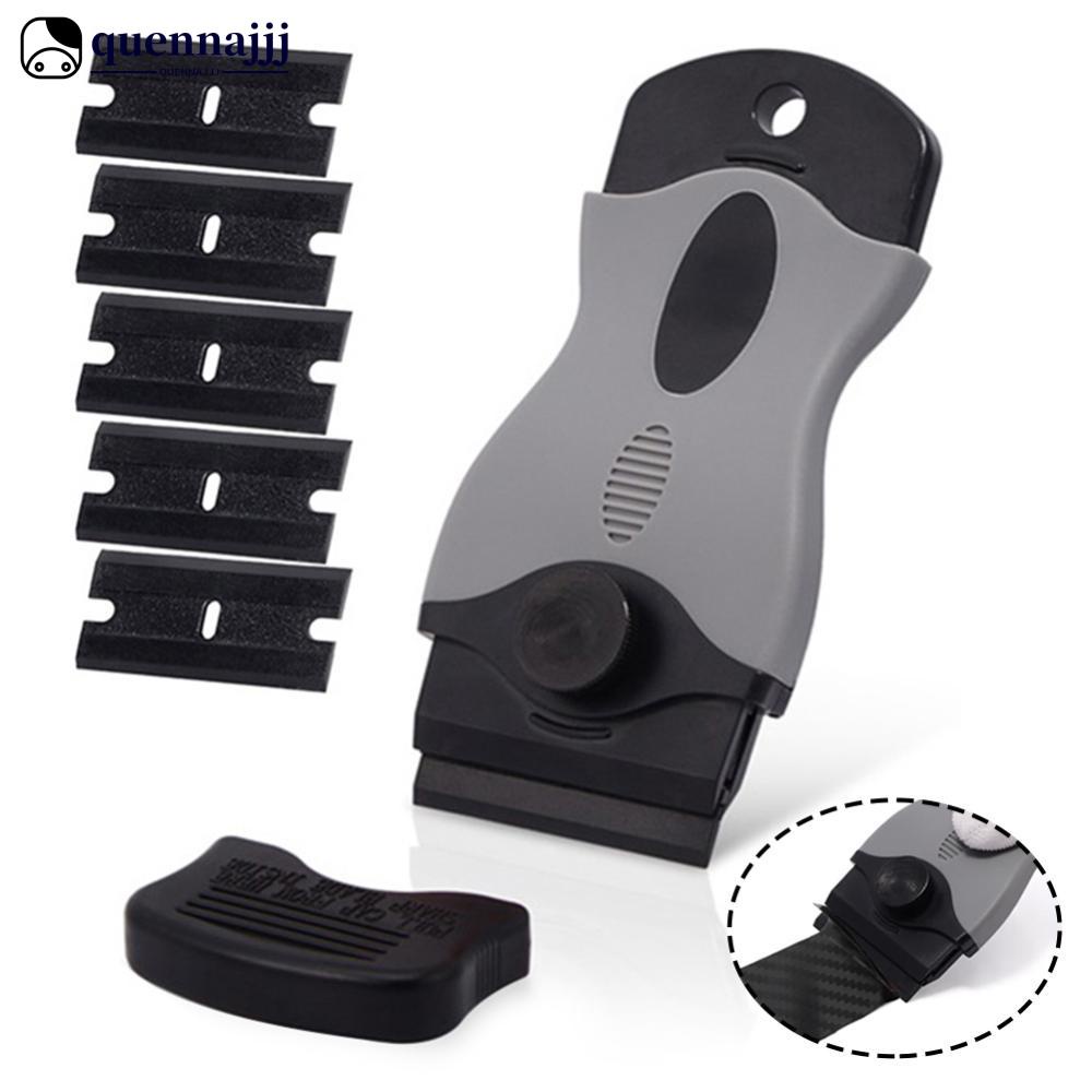QUENNA 10Pcs Car Wash Sticker Cleaning Razor Scraper with Plastic Blade ...