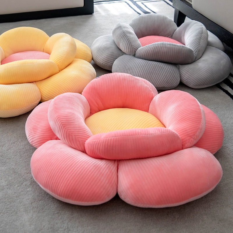 Flower Futon Cushion Floor Bedroom Mat Chair Cushion Pet Cat Kennel