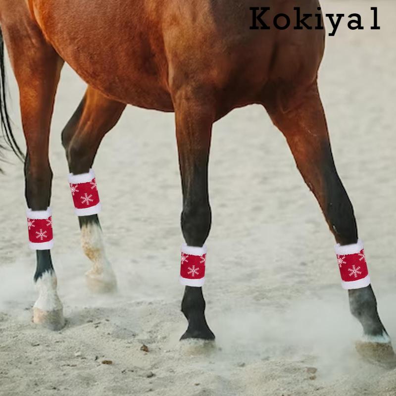 4 Pieces Horse Leg Wraps Equestrian Equipment Riding Racing 