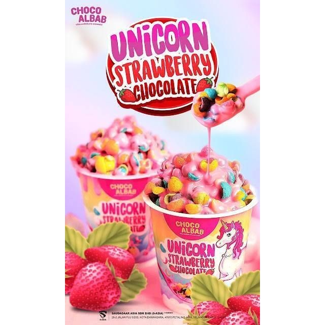 CHOCO ALBAB CUTIE EDITION CHOCOLATE STRAWBERRY & COTTON CANDY TUB ...