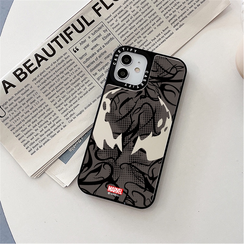 CASETiFY X Spider Man venom Eyes PC Sliver Black Mirror Hard