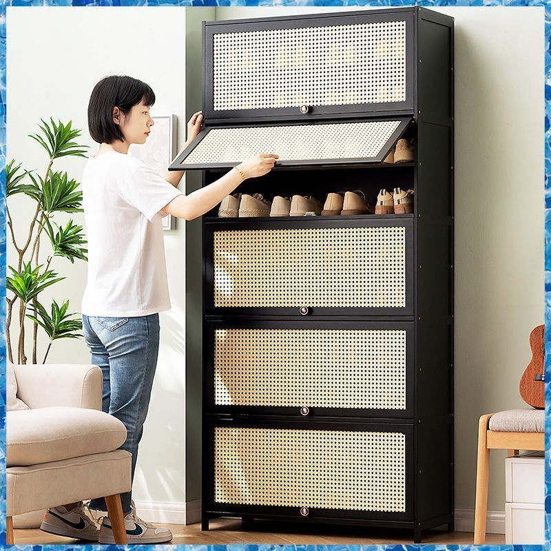 Shoe Cabinet Home Black Shoe Cabinet 2024 New Flip Door Shoe Rack   Sg 11134201 7rbko Lmlmw5nea1xn18