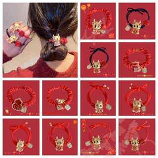 Cute Lucky Cat Hair Ties Cartoon Cat Hair Rings Elastic Ponytail