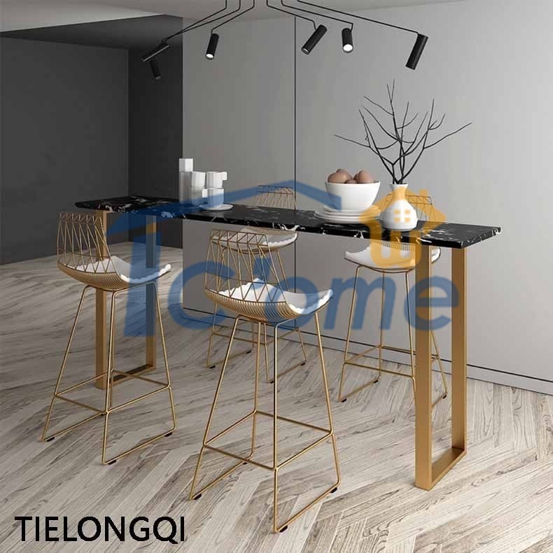 ZHQ Marble Bar Table Dining Table Leaning Wall Table Cafe Shop Console ...