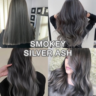 Ash Grey Hair Color + Peroxide 9%