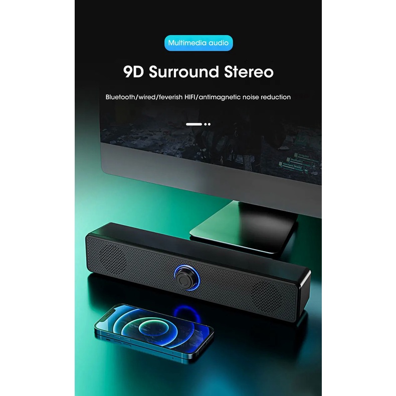 Computer Bluetooth 5.3 Speakers Sound Box USB Wired High Quality ...