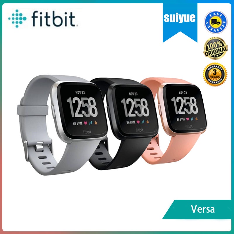 Fitbit versa smartwatch with small & large bands best sale