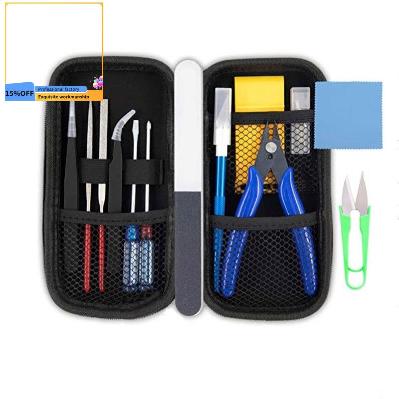 15 PCS Model Tools Kit Modeler Basic Tools Hobby Building Tools Kit for ...