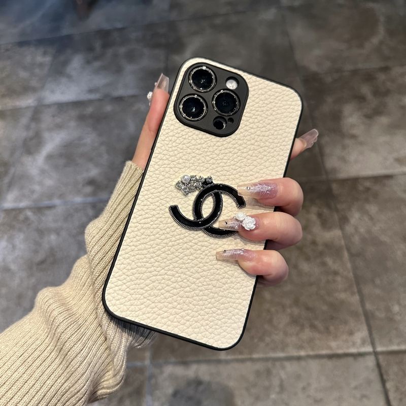 Chanel leather phone online case