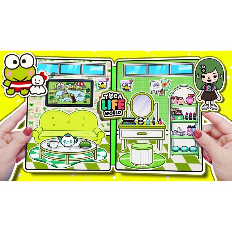 Toca Life World Quiet Book Keroppas Toca Doll Green Frog House Shopee Singapore 8993