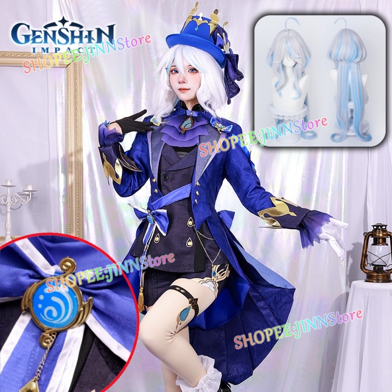 - JINN - COD Dark/Light Furina Cosplay Costume Game Genshin Impact ...